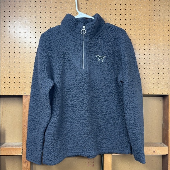 PINK Victoria's Secret Tops - Women's Gray Victoria’s Secret three-quarter zip sweatshirt